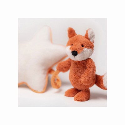 Jellycat Bashful Fox Cub Musical Pull USA | 50234EQJP